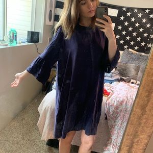 Deep purple tunic top or flowy dress